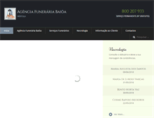Tablet Screenshot of funerariabaioa.com
